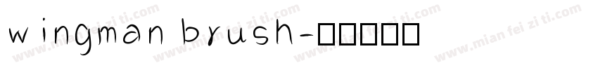 wingman brush字体转换